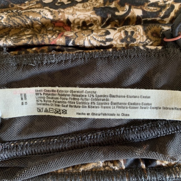 FREE PEOPLE INTIMATELY ON THE EDGE PRINT BRALETTE - Picture 13 of 14